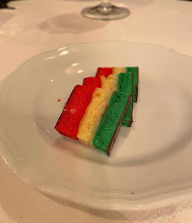Rainbow cookie from Carbone New York City