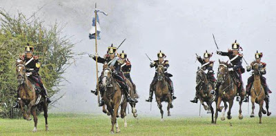 Foto del Combate de San Lorenzo camino a la batalla