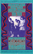 Authentic 60's Fillmore miniposter postcard featuring Jefferson Airplane, . (jefferson airplane flyer)