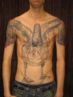 duck tattoo design for body