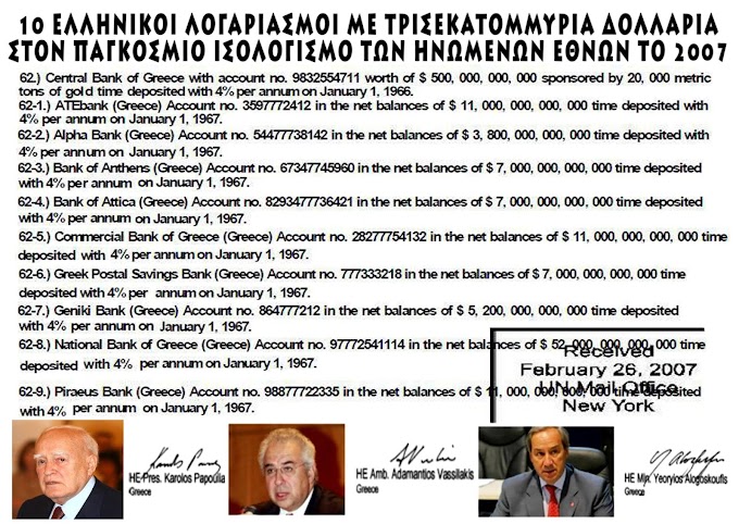 Ο ΚΛΗΡΟΝΟΜΙΚΟΣ ΠΛΟΥΤΟΣ ΤΟΥ ΕΘΝΟΥΣ ΤΩΝ ΕΛΛΗΝΩΝ ΚΑΙ ΟΛΩΝ ΤΩΝ ΑΝΘΡΩΠΩΝ ΤΗΣ ΓΑΙΑΣ (BINTEO)