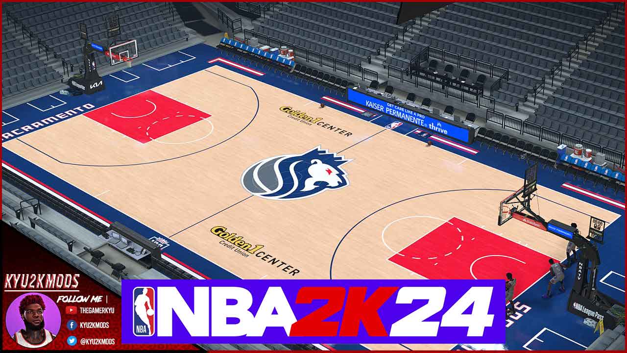 NBA 2K24 Sacramento Kings City Edition Court