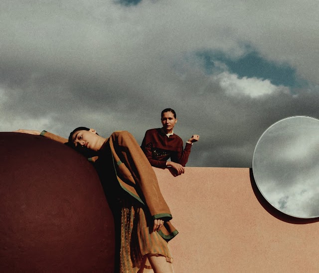 'New Horizons' in British Vogue & Vogue US February 2024 by Jack Davison, Models: Angelina Kendall, Awar Odhiang, Chu Wong, Jill Kortleve