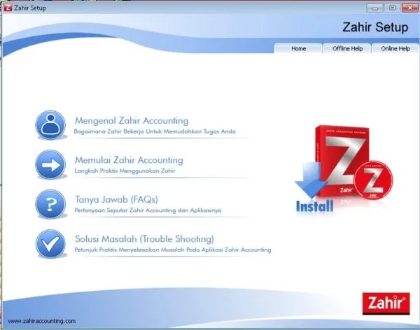 Cara Instal Zahir Accounting Terbaru