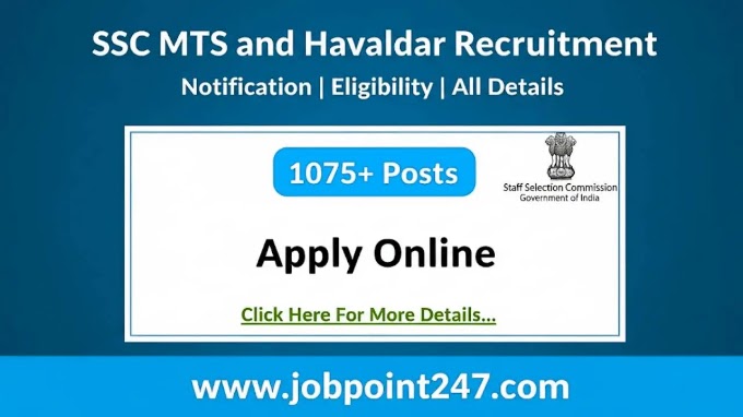 SSC MTS and Havaldar Recruitment 2025: Apply Online for 1075+ Posts