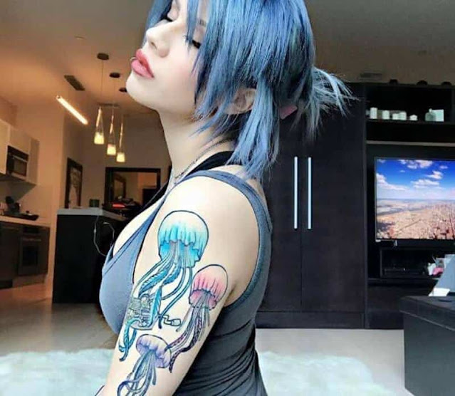 Tatuagens de Água-viva - 30 modelos para as mulheres