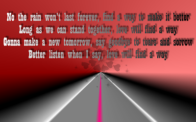 Love Will Find A Way - Christina Aguilera Song Lyric Quote in Text Image