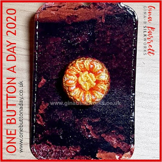 One Button a Day 2020 by Gina Barrett - Day 181 : Fiery