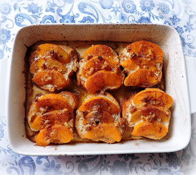 Baked Peach French Toast