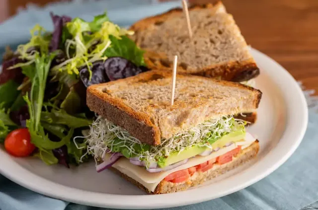 Vegan Sprouts Sandwiches with Vegetables