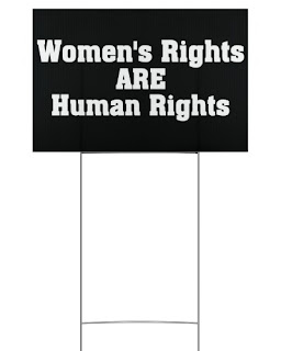 Women's Rights Are Human Rights yard sign