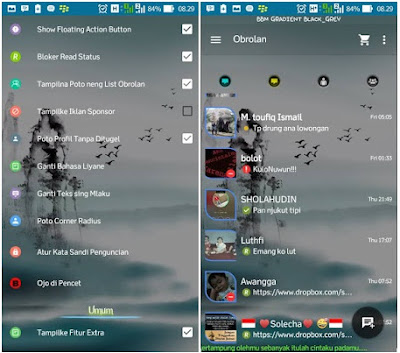 BBM MOD Gradient Transparent Apk Terbaru V2.11.0.16