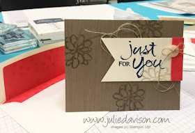 Stampin' Up! Watercolor Words Make & Take at Founder's Circle Retreat #stampinup www.juliedavison.com