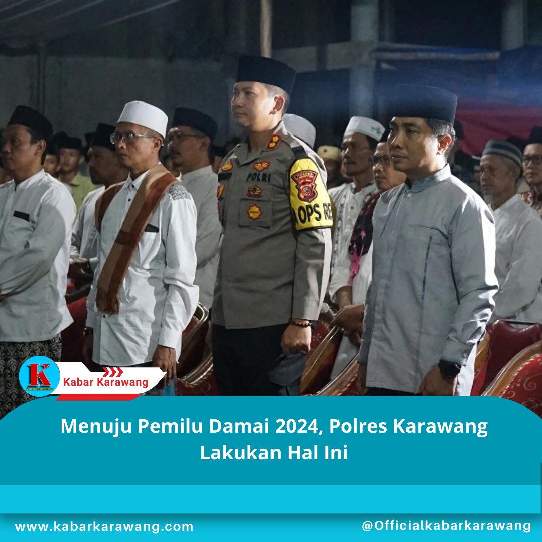 Menuju Pemilu Damai 2024, Polres Karawang Lakukan Hal Ini