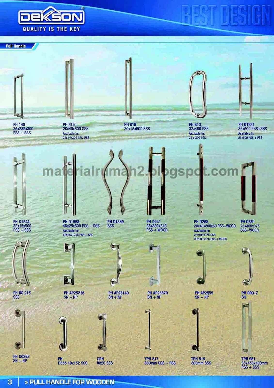 Daftar Harga  Kunci  Handle Pintu  DEKKSON di Malang