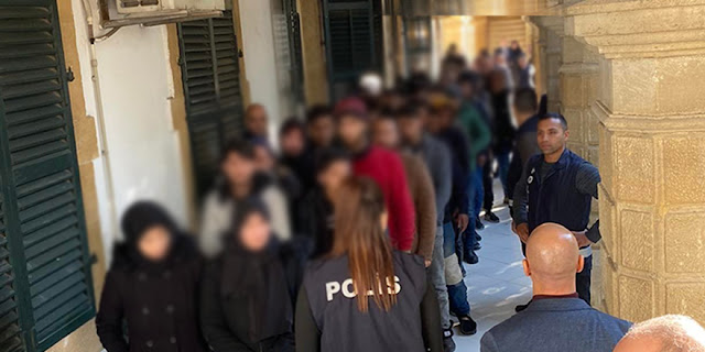 36 Syrian immigrants who entered the TRNC illegally on Friday arrested