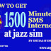 How to get free minutes sms & MB at jazz sim 2018