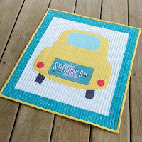 License to Shop car row by row license plate mini quilt