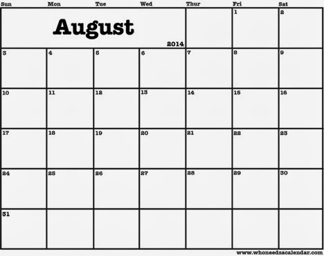 blank 2014 august calendar printable august 2014 august 2014 calendar ...