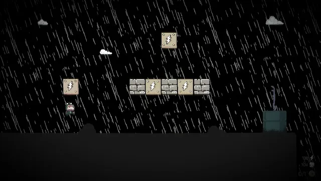Print da tela do jogo Devil's Drizzle, mecanica de plataforma