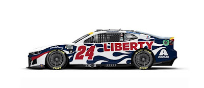 William Byron will drive the No. 24 Liberty University Chevrolet.