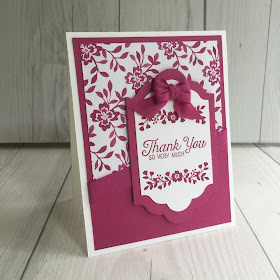 The Fresh Florals can be used in any of the In Colors to make this card