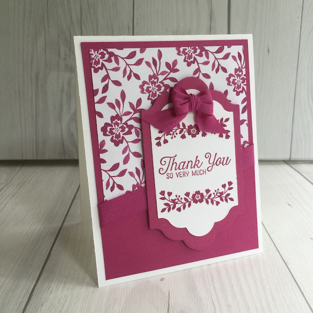 The Fresh Florals can be used in any of the In Colors to make this card