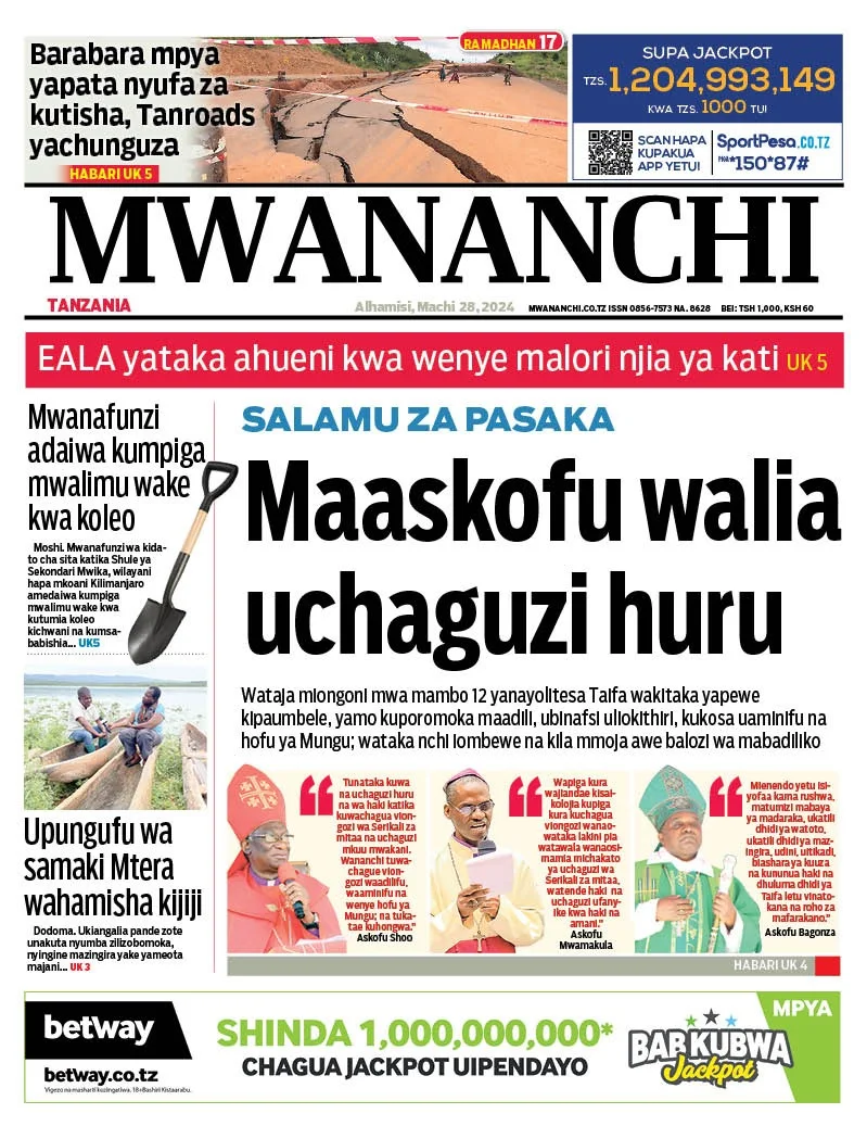 Magazeti ya Leo Tarehe 28 March 2024