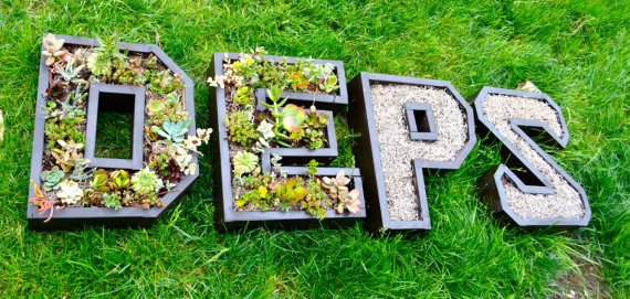 letras jardin vertical