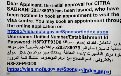 lembaran peraturan baru visa uae