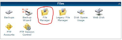 file manager hosgator