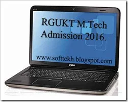 RGUKT MTech Admission 2016