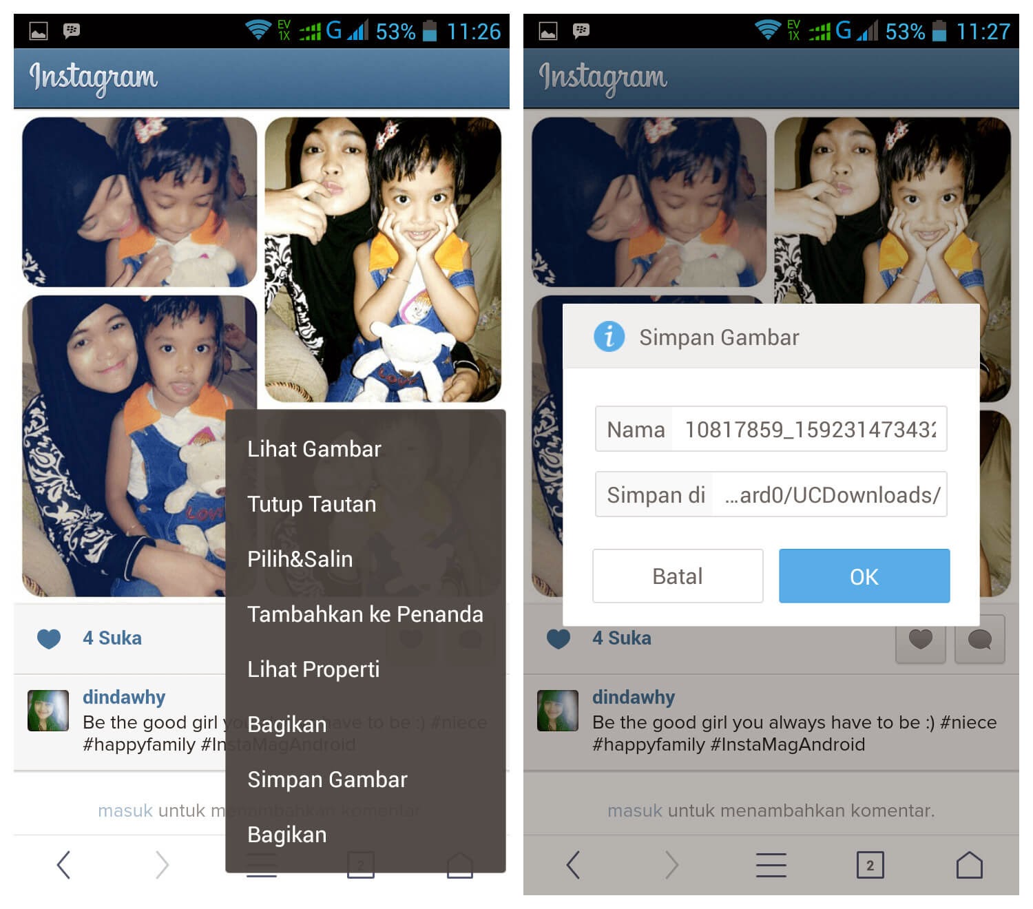 Papro Cara Download Gambar Di Instagram