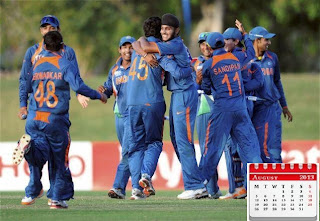 Indian Cricket Team Calendar 2013