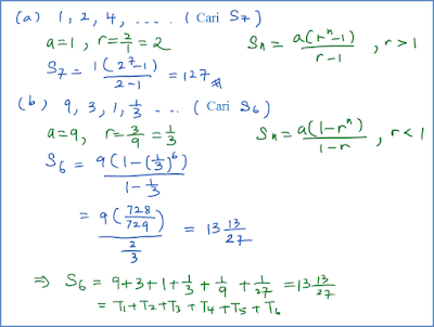 1.2.4 Hasil Tambah Suatu Janjang Geometri - Matematik 