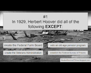 In 1929, Herbert Hoover did all of the following EXCEPT: Answer choices include: create the Federal Farm Board, veto an old-age pension program, create the Veterans Administration, establish the Federal Bureau of Prisons