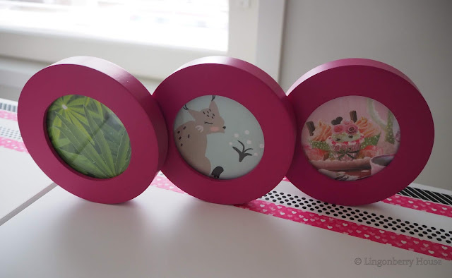 lingonberryhouse, DIY, washi tape, washiteippi, shokki pinkki, pink, black, musta, tuunaus