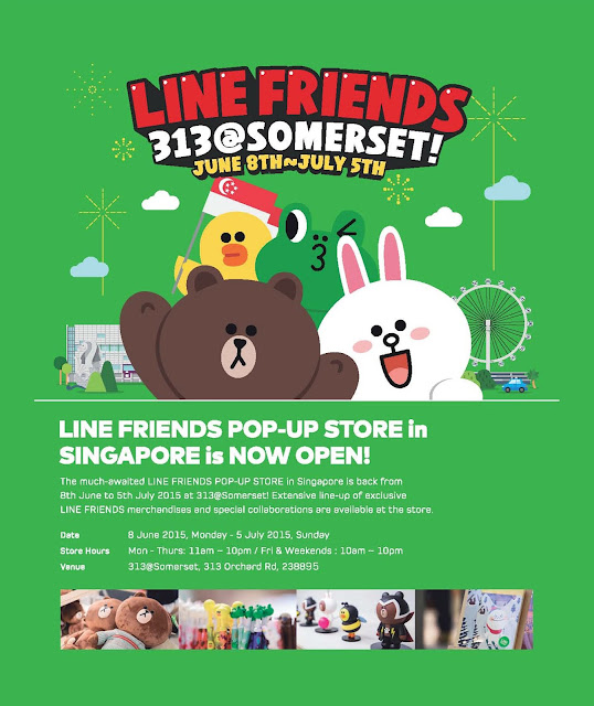 LINE FRIENDS Pop Up Store Singapore Somerset 2015