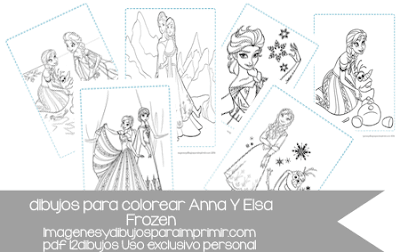 Dibujos para colorear de Frozen