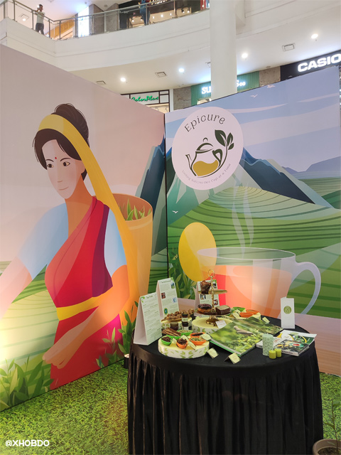 Logo sign of EPICURE - the premium Tea Festival of Guwahati