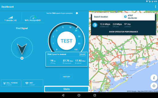 4G WiFi Maps & Speed Test,