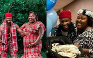 Nigerians Celebrate With Popular Nollywood Actor Stan Nze And Blessing Jessica Obasi Welcome Their First Son 