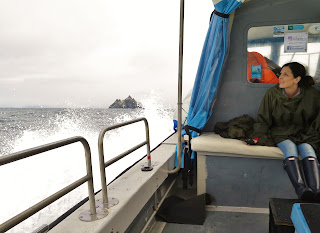 Aboard the boat Mary Frances heading to Skellig Michael from Portmagee, County Kerry, Ireland