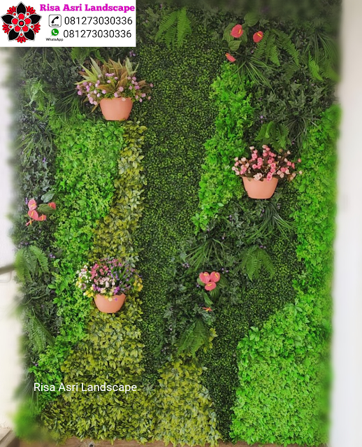 Risa Asri Landscape - Galeri Vertical Garden Tanaman Daun Asli & Palsu Atau Plastik Sintetis Artifisial