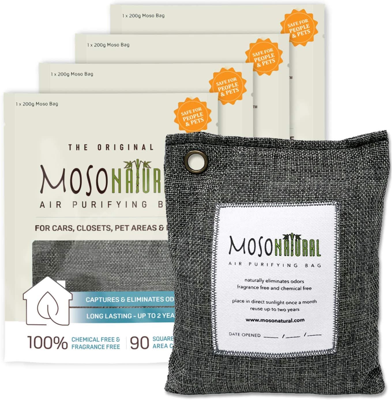 MOSO NATURAL: The Original Air Purifying Bag | Photo via Amazon