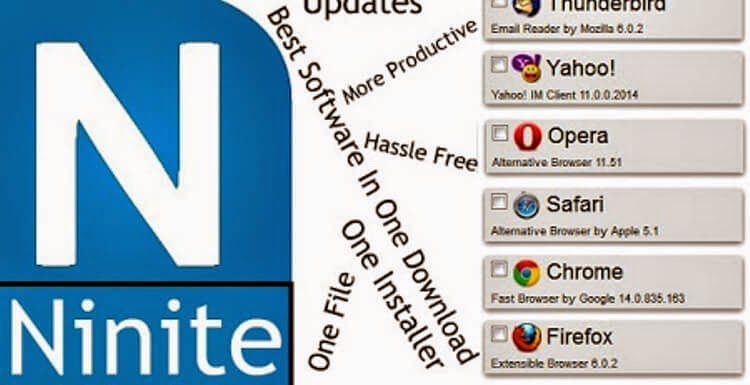 موقع Ninite لتحميل وتنصيب البرامج دفعه واحده من على النت ...