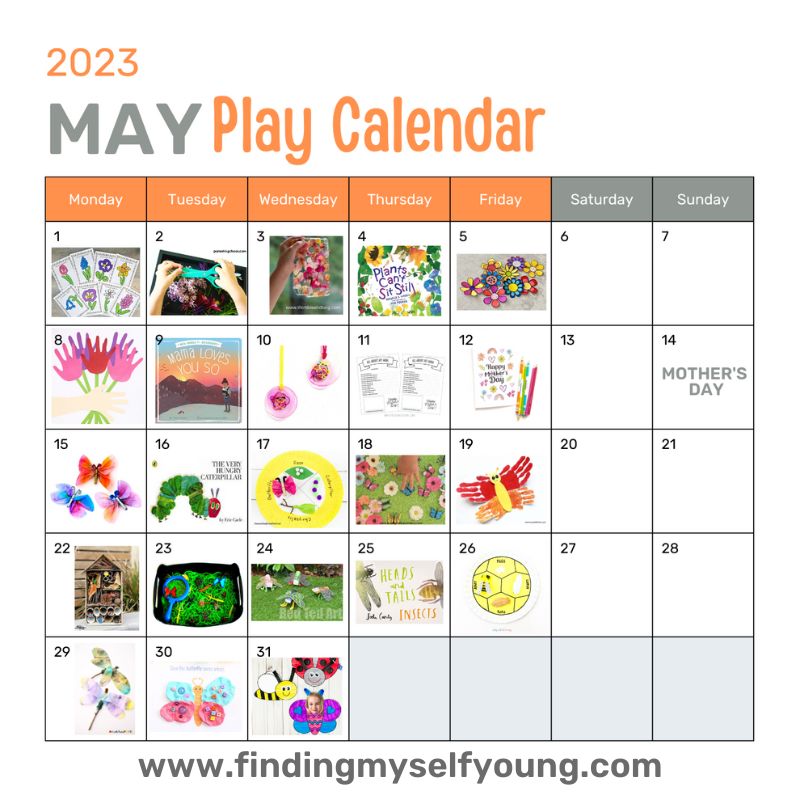 may play calendar for toddlers and preschoolers