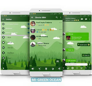BBM MOD Mi Green Ocean V3.2.5.12 Apk