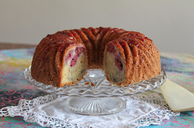 FoodLustPeopleLove: The tender vanilla crumb surrounds sweet raspberries for a little slice of summer berry heaven in this delectable buttermilk raspberry vanilla Bundt cake. If fresh raspberries aren’t available where you live, you can use frozen ones or feel free to substitute your favorite summer berry.