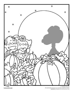 Charlie Brown Halloween Coloring Pages 9